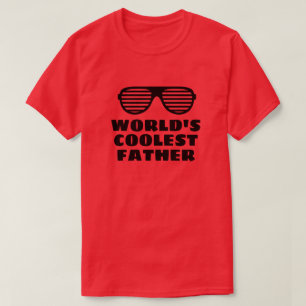 世界で一番クールなパパのための面白い赤いTシャツ Tシャツ