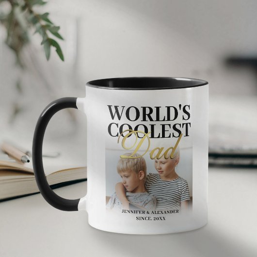 世界で一番クールなパパ2 写真入り マグカップ
