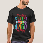 世界で一番クールなビンゴコーラー文字アート Tシャツ (正面)
