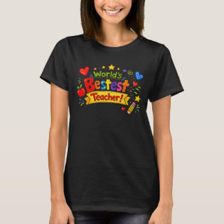 世界で一番ステキな先生 かわいい先生への感謝の気持ちを込めて Tシャツ