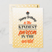 世界で一番優しい人お誕生日おめでとう ポストカード (正面/裏面)