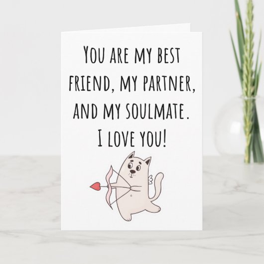 世界で一番大切な友達 バレンタインデーの折りたたみカード カード (正面)