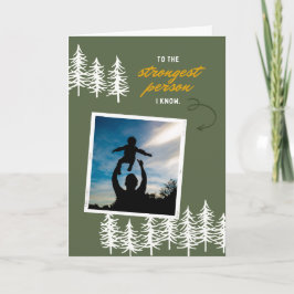 世界で一番強いパパへ 父の日のカード カード