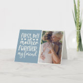 世界で一番最初の母にして、永遠の友達 カスタム写真 カード (正面)