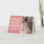 世界で一番最初の母、永遠の友達 - オーダーメイド写真 カード (正面)
