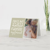 世界で一番最初の母、永遠の友達 カスタム写真 カード (正面)