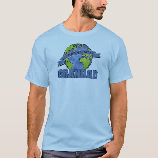 世界で一番最高のおじいちゃん Tシャツ (正面)