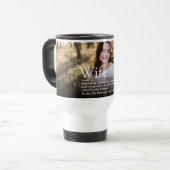 世界で一番最高の妻の定義 現代の写真 トラベルマグ (正面左)