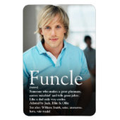 世界で一番最高のFuncleおじさん定義写真 マグネット (縦)
