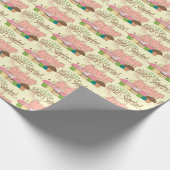 世界で一番甘い娘パステルカップケーキギフト ラッピングペーパー (角)