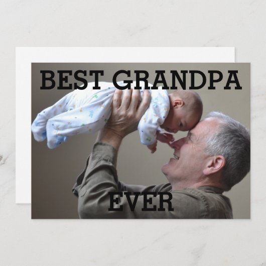 世界で一番素敵なおじいちゃん オリジナル写真で作成 シーズンカード (正面/裏面)