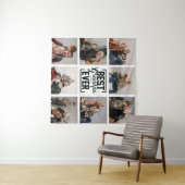 世界で一番素敵なおじいちゃん 8枚の写真コラージュ タペストリー (インサイチュ(横))