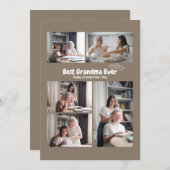 世界で一番素敵なおばあちゃんの写真 ホリデー カード (正面/裏面)