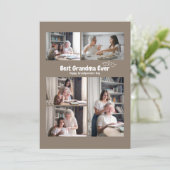 世界で一番素敵なおばあちゃんの写真 ホリデー カード (スタンド正面)