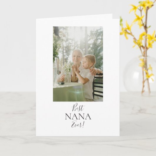 世界で一番素敵なおばあちゃんへお母さんの日おめでとう！カード カード (黄色い花)