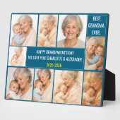 世界で一番素敵なおばあちゃん | オーダーメイド フォト コラージュ フォトプラーク (側面)