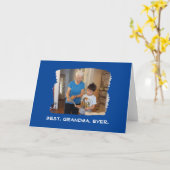 世界で一番素敵なおばあちゃん オーダーメイド フォト ナナ 祖父母 カード (黄色い花)