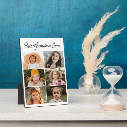 世界で一番素敵なおばあちゃん カスタム6枚写真コラージュ フォトプラーク (側面)