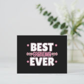 世界で一番素敵なおばあちゃん - ピンクの桜 ポストカード (スタンド正面)