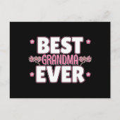 世界で一番素敵なおばあちゃん - ピンクの桜 ポストカード (正面)