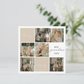 世界で一番素敵なおばあちゃん | フォトコラージュ | モカ シーズンカード (スタンド正面)