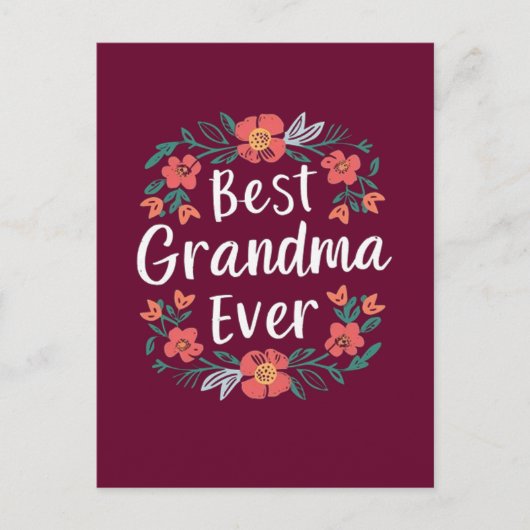 世界で一番素敵なおばあちゃん ポストカード (正面)