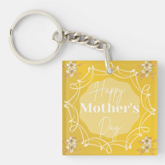 世界で一番素敵なおばあちゃん 誕生日おめでとう キーホルダー (正面)