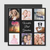 世界で一番素敵なおばあちゃん 黒マグネット フォトコラージュ (正面/裏面)