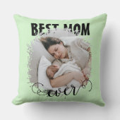 世界で一番素敵なお母さんの写真 クッション (正面)