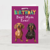 世界で一番素敵なお母さんへのオリジナル誕生日カード サンキューカード (正面)