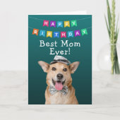 世界で一番素敵なお母さんへのオーダーメイド誕生日カード サンキューカード (正面)