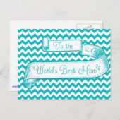 世界で一番素敵なお母さんへ グリーティングカード 母の日 ポストカード (正面/裏面)