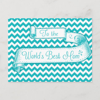 世界で一番素敵なお母さんへ グリーティングカード 母の日 ポストカード