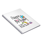 世界で一番素敵なお母さん、お誕生日おめでとう ノートブック (右側)