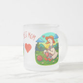 世界で一番素敵なお母さん クニッティング・ゴースのマグカップ フロストグラスマグカップ (正面右)