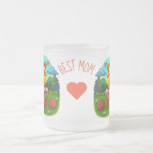 世界で一番素敵なお母さん クニッティング・ゴースのマグカップ フロストグラスマグカップ (中央)