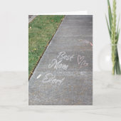 世界で一番素敵なお母さん チョークアート 母の日 フォト カード (正面)