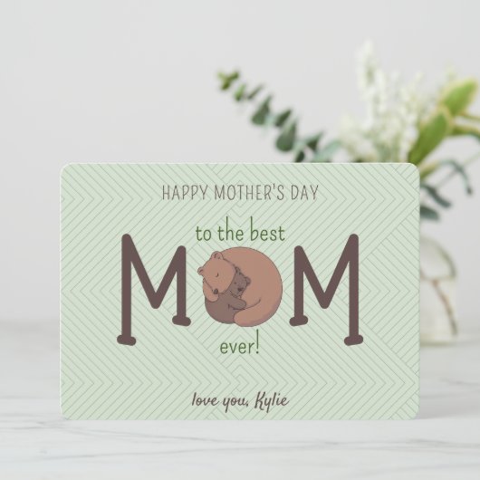 世界で一番素敵なお母さん ハッピーマザーズデー カード (スタンド正面)