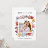 世界で一番素敵なお母さん フォトカード カード (正面/裏面インサイチュ)