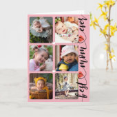 世界で一番素敵なお母さん フォトコラージュ 母の日 カード (黄色い花)