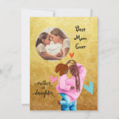 世界で一番素敵なお母さん  フォトマザーズデーグリーティングカード シーズンカード (正面)