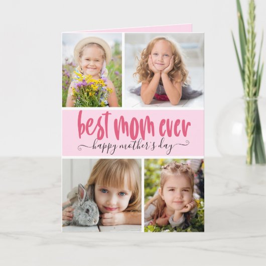 世界で一番素敵なお母さん フォト マザーズデー カード (正面)