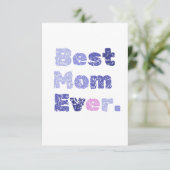 世界で一番素敵なお母さん 母の日 フラット グリーティング カード (スタンド正面)