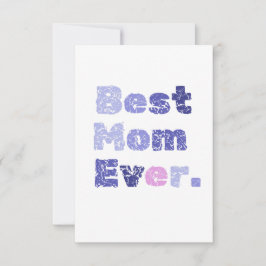 世界で一番素敵なお母さん 母の日 フラット グリーティング カード