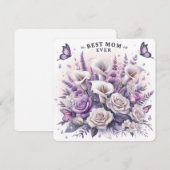 世界で一番素敵なお母さん 花と蝶 シーズンカード (正面/裏面)