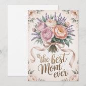 世界で一番素敵なお母さん 花のカード シーズンカード (正面/裏面)