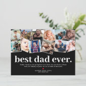 世界で一番素敵なお父さん 父の日の写真コラージュ カード (スタンド正面)