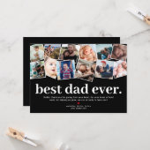 世界で一番素敵なお父さん 父の日の写真コラージュ カード (正面/裏面インサイチュ)