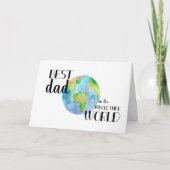 世界で一番素敵なお父さん | 父の日 カード (正面)