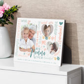 世界で一番素敵なノンナへ 最高の孫たちの写真コラージュ フォトプラーク